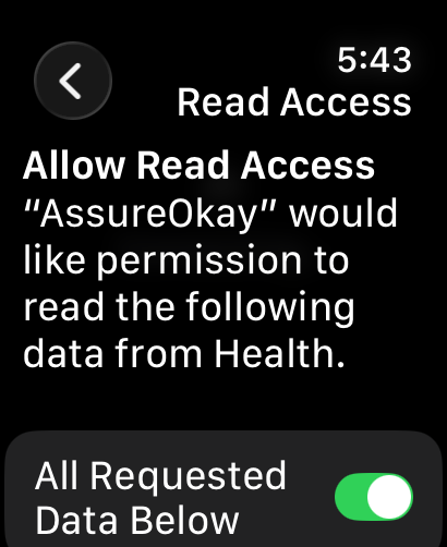 Granular Health read access permissions on Apple Watch